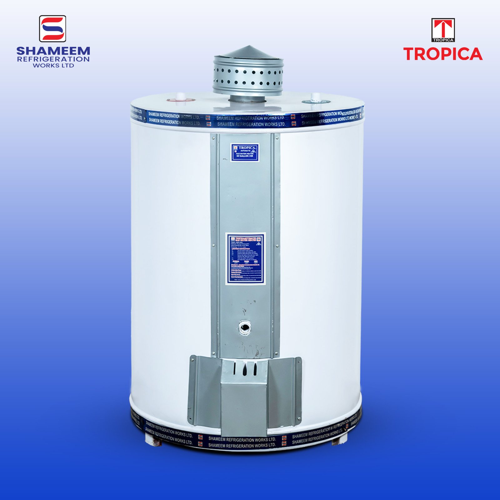 60 Gallon (270 Liter) Shameem Tropica Geyser