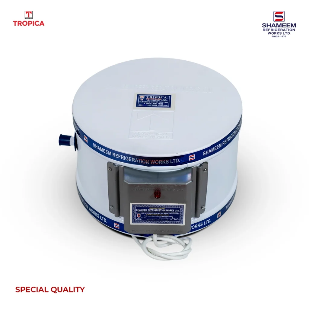 SHAMEEM TROPICA GEYSER 7 GALLON - 30 LITER WATER HEATER PRICE IN BD- SHAMEEM REFRIFERATION WORKS LTD