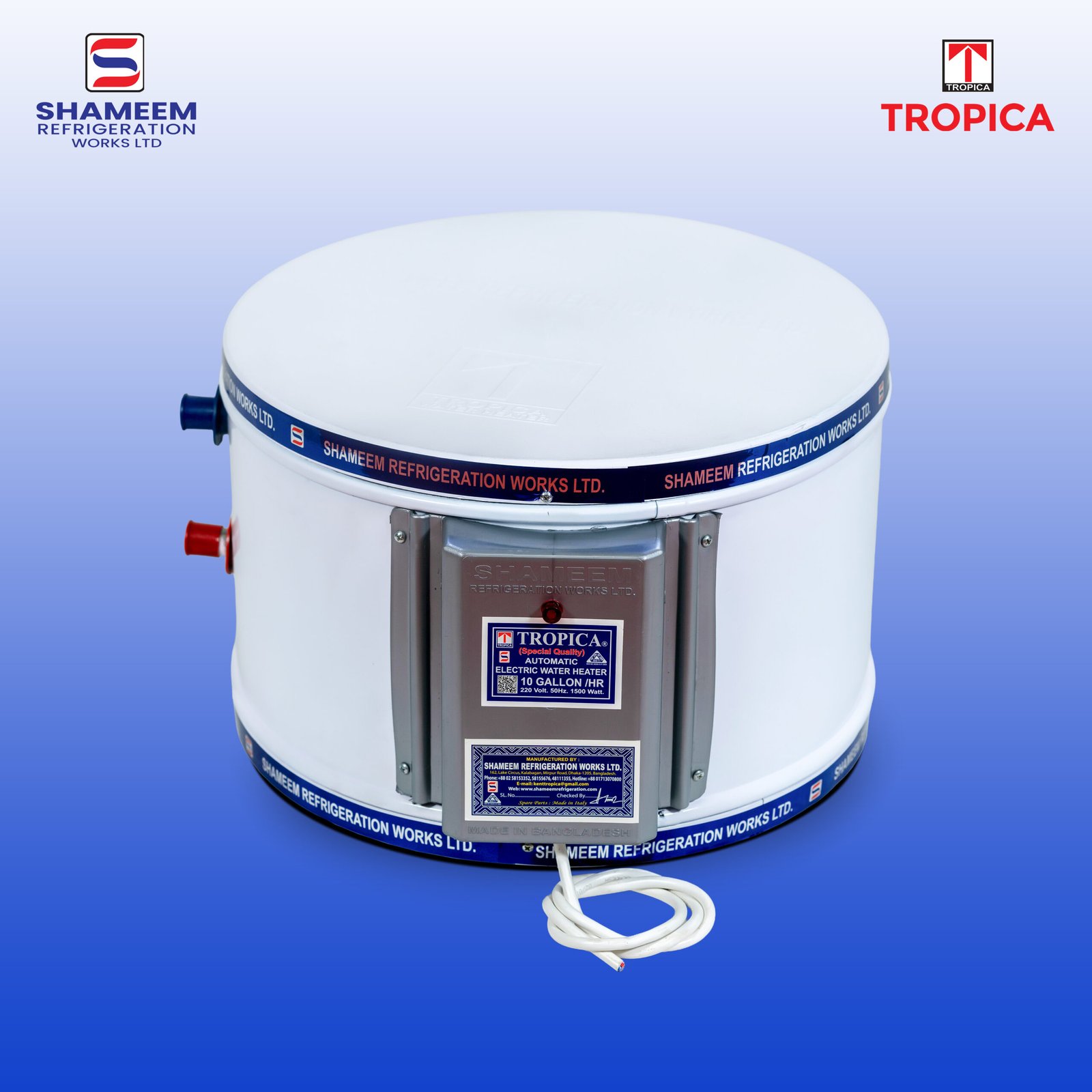 10 Gallon/HR (45Liter) Shameem Tropica Geyser (Floor-Special)